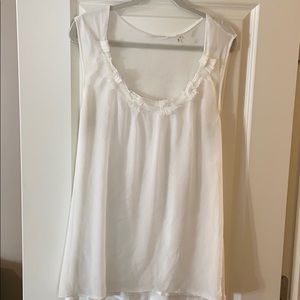 White Loose, Flowy Tahari Tank